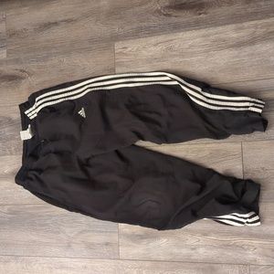 Black Adidas swishies great condition. Boys large , fits like women's. S.